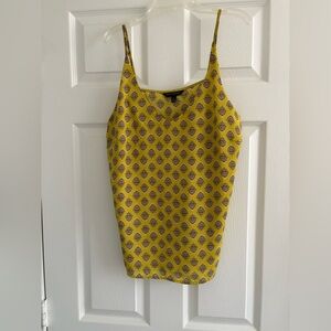 Banana Republic Yellow  Patterned Camisole